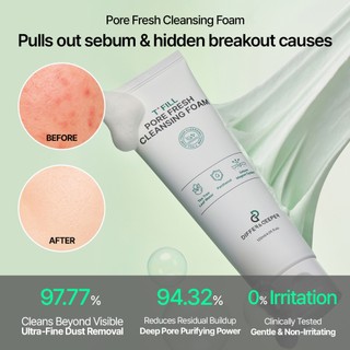 Bọt rửa mặt DIFFER & DEEPER T + FILL Pore Fresh 120ml