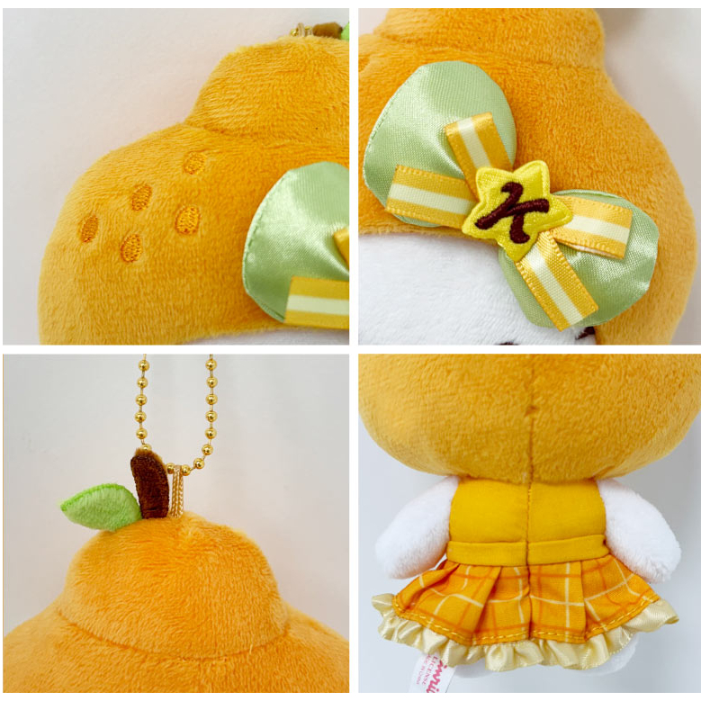 [SANRIO] Túi sang trọng Hello Kitty Island Hallabong Charm Jeju Hallabong Móc khóa màu cam