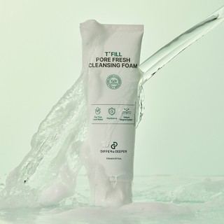 Bọt rửa mặt DIFFER & DEEPER T + FILL Pore Fresh 120ml