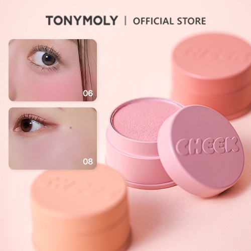 TONYMOLY Má hồng Cheek Tone Jelly Blusher 3.5g Kèm Puff Hiệu ứng mờ mịn