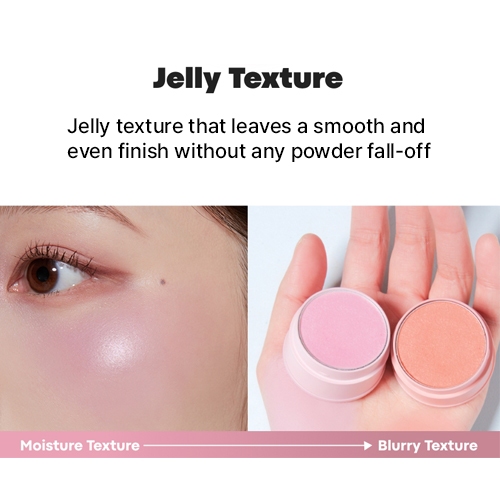 TONYMOLY Má hồng Cheek Tone Jelly Blusher 3.5g Kèm Puff Hiệu ứng mờ mịn