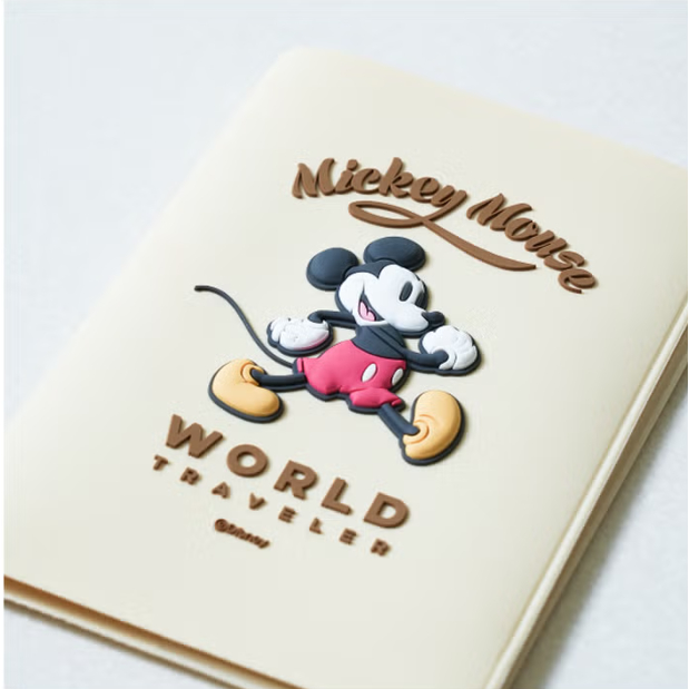 [DISNEY] Hộp đựng hộ chiếu chuột Mickey 3D Xanh / Ngà