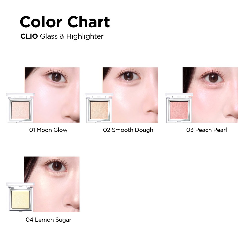 [CLIO - MỚI] Glass & Highlighter - Highlight da bóng nhẹ, bắt sáng tự nhiên