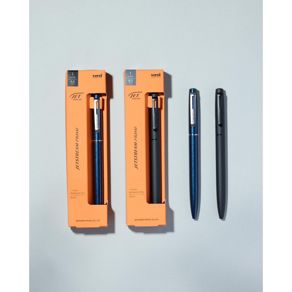 Uni Jetstream Prime Twist Ballpoint Pen/0.5mm Dark Navy/0.7mm Black/Bút Bi Cao Cấp/Chính Hãng
