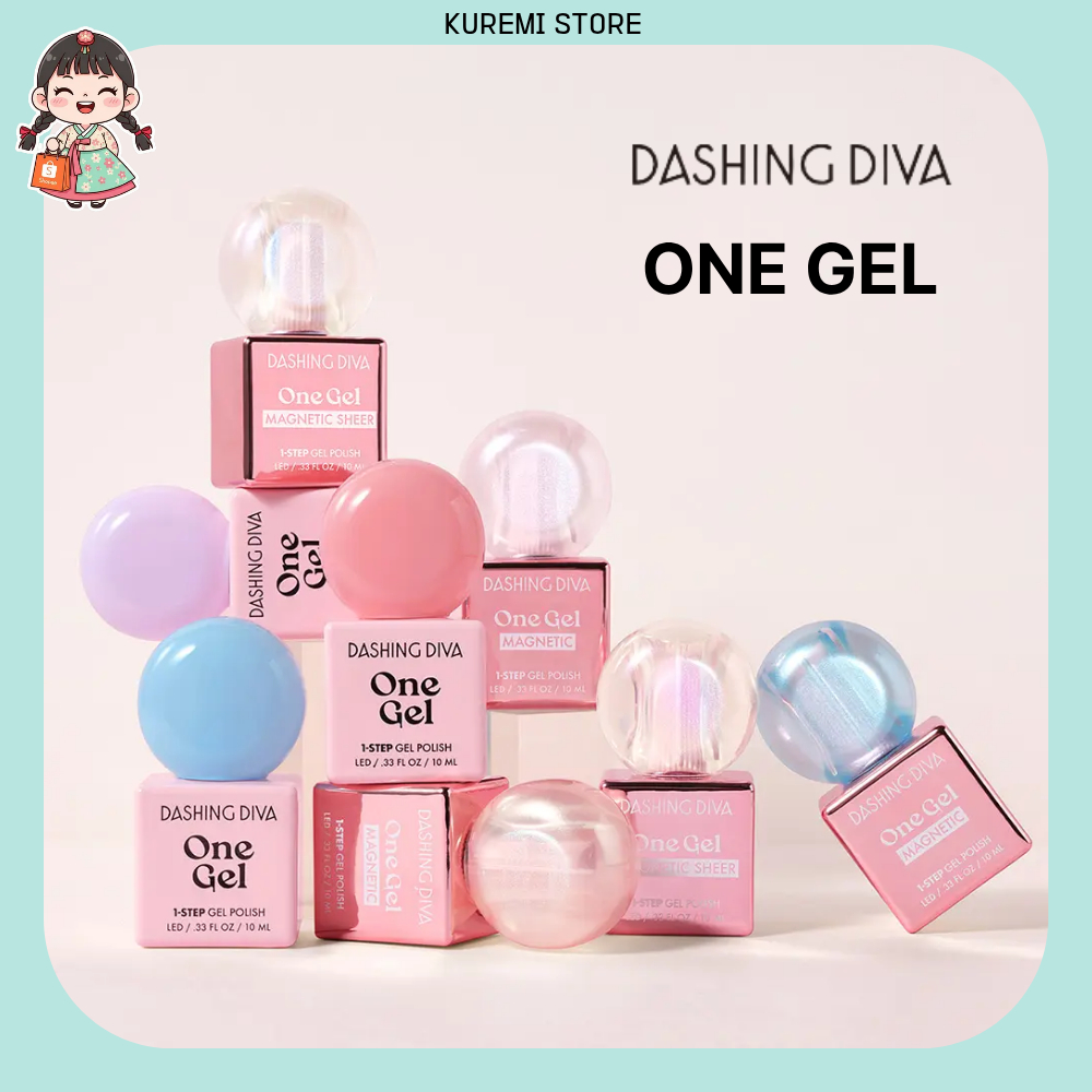 [Dashing Diva] Dải móng tay Gel 1 bước (Màu sắc / Từ tính) & Bộ khởi động - JangWonyoung Pick