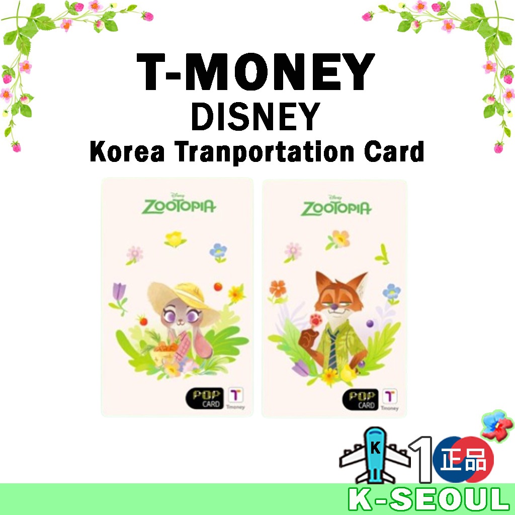[K - Thiết kế] Thẻ T-money | Nhân vật Disney | Thẻ vận chuyển Hàn Quốc | ZANMANG LOOPY | GANADI