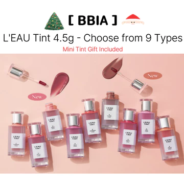 [BBIA] L 'EAU Tint 4.5g Chọn từ 9 loại | Quà tặng Tint Mini | Tùy chọn màu môi | Xu hướng làm đẹp Hàn Quốc | Bộ sưu tập trang điểm