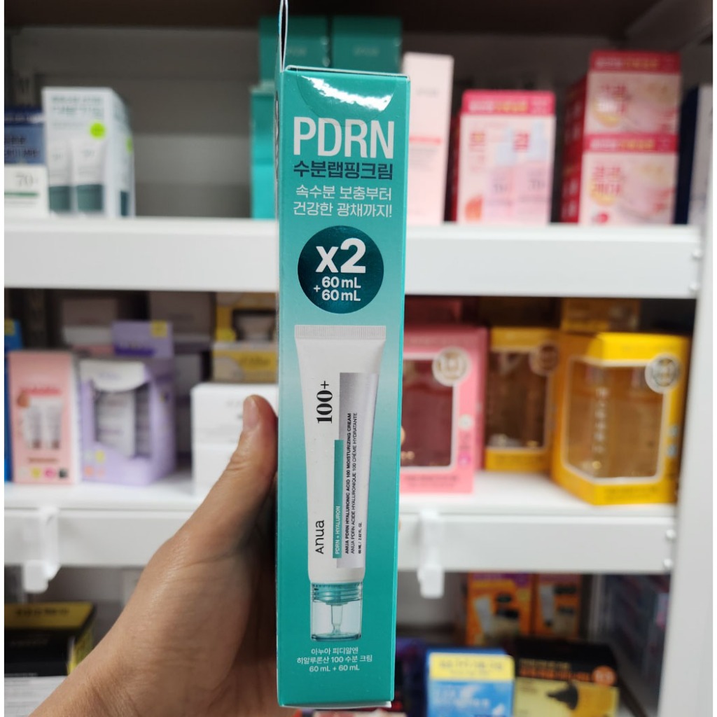 OLIVE YOUNG EDITION [60ml + 60ml] Kem dưỡng ẩm PDRN Hyaluronic Acid 100 (Chăm sóc da Hàn Quốc, Làm đẹp Hàn Quốc, Làm đẹp K-Beauty)