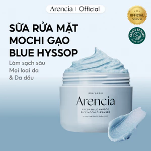 Sữa rửa mặt Mochi gạo Hyssop Royal Blue 120g | Tẩy tế bào chết, Dưỡng ẩm, làm dịu