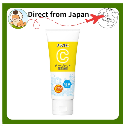 Melano CC Deep Clear Enzyme Face Wash Enzyme x Vitamin C Facial Wash Foam Pore Care [Direct from Japan]