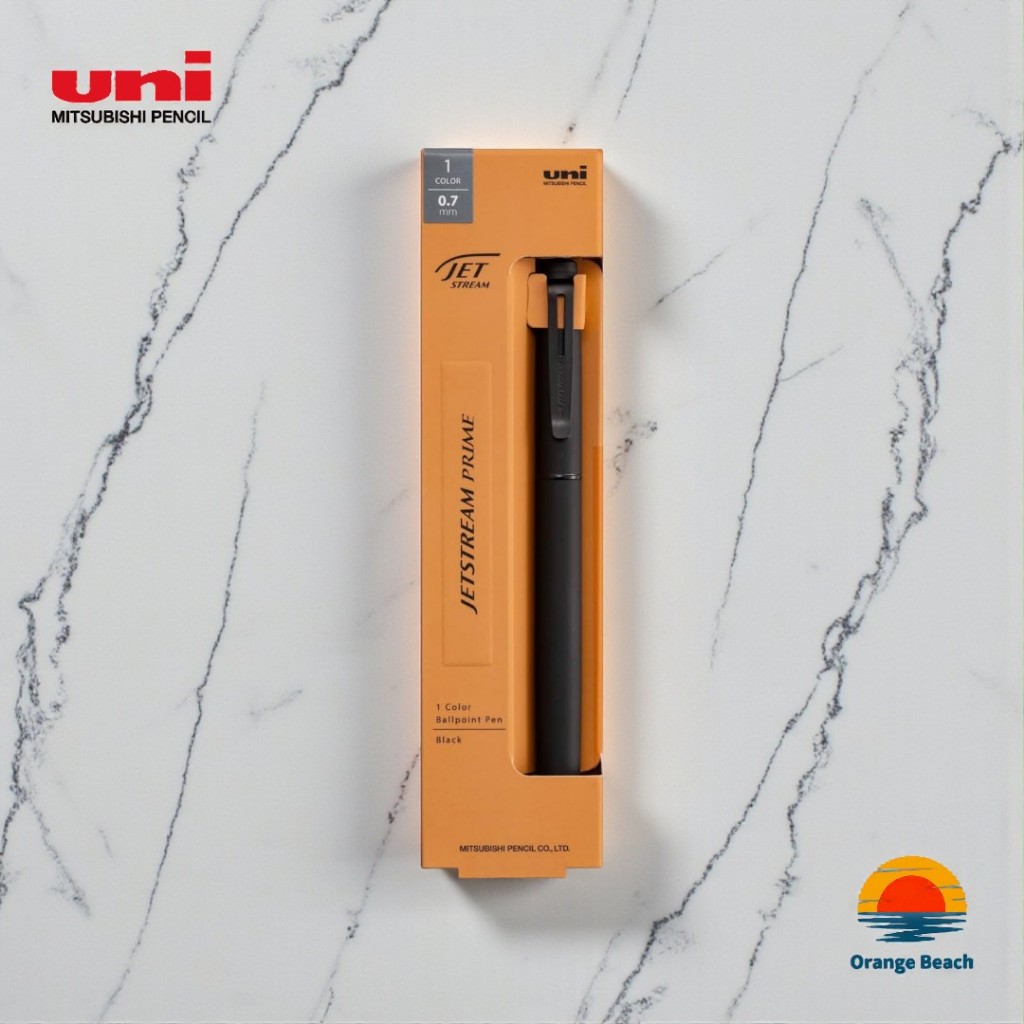Uni Jetstream Prime Twist Ballpoint Pen/0.5mm Dark Navy/0.7mm Black/Bút Bi Cao Cấp/Chính Hãng