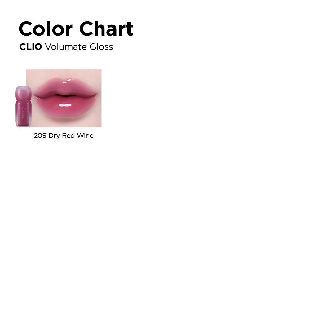 [CLIO - MÀU MỚI] Son bóng làm đầy môi Volumate Gloss - Môi syro, màu tự nhiên