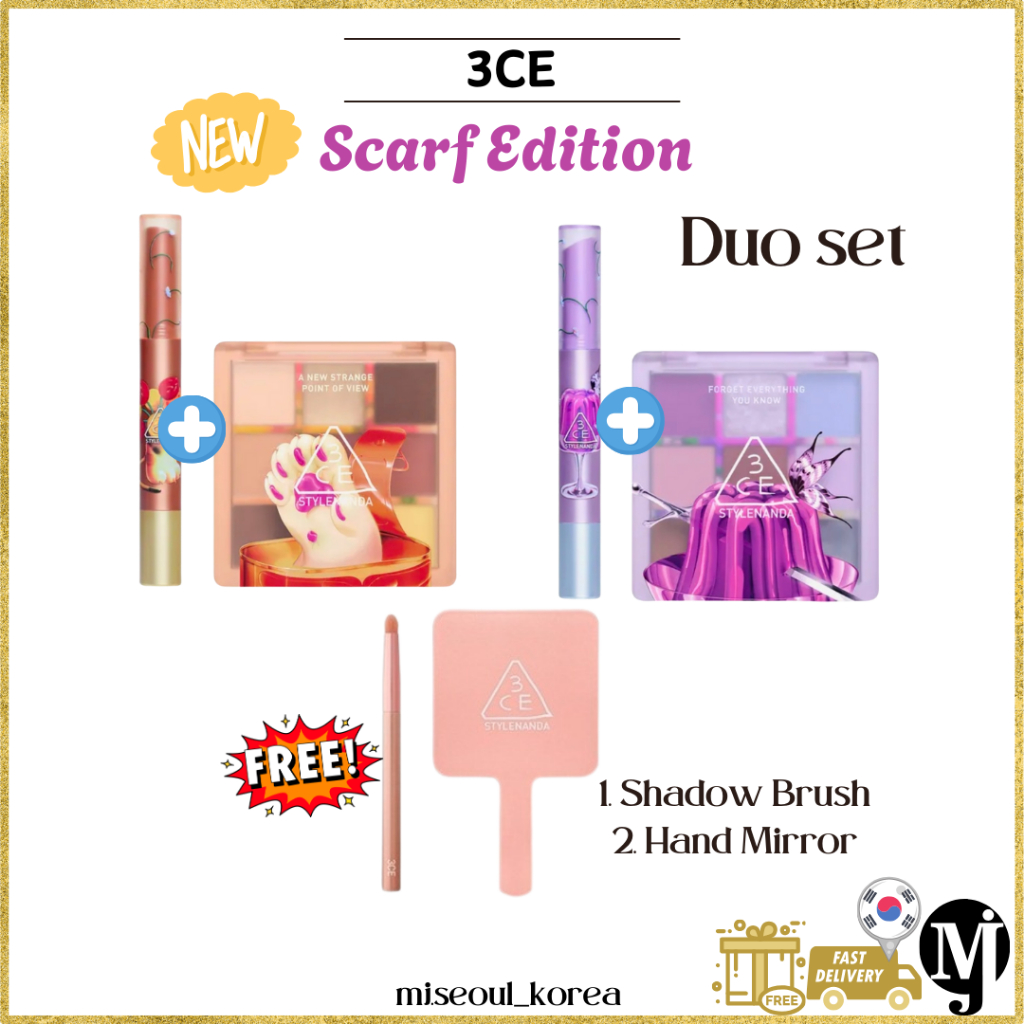 3ce Scarf Edition Multi Eye Color Palette Shine Reflector Duo Set ...
