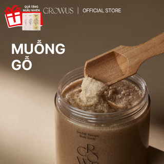 [GROWUS Chính hãng] Muỗng gỗ sử dụng kèm sản phẩm khi tẩy tế bào chết toàn thân Growus Wood Scoop for body Scrub
