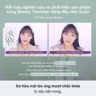 [GROWUS Chính hãng] Dầu gội dưỡng tóc thế hệ mới tảo bẹ khoáng chất PDRN, hỗ trợ chống lão hóa da đầu, giảm rụng tóc, tóc mềm mượt GROWUS Algae Therapy Mineral Shampoo 500g