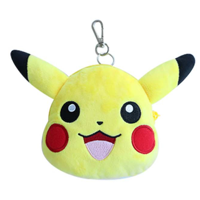 [POKEMON] Móc khóa ví đựng tiền xu sang trọng 12cm (Pikachu / Charmander / Squirtle / Bulbasaur / Eevee)