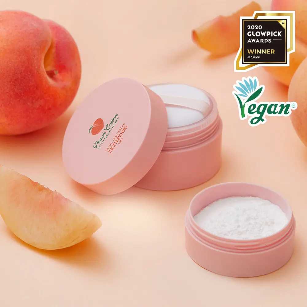 [SKINFOOD] Bột đa năng Peach Cotton + Kiểm soát dầu & Phấn má hồng lỗ chân lông + (15g)