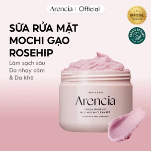 Sữa rửa mặt Mochi gạo Royal Rosehip 120g | Cấp ẩm, Dưỡng ẩm, cải thiện kết cấu da