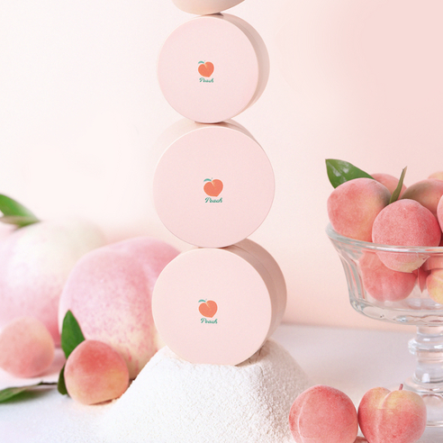 [SKINFOOD] Bột đa năng Peach Cotton + Kiểm soát dầu & Phấn má hồng lỗ chân lông + (15g)