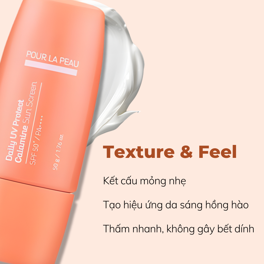 Kem chống nắng vật lý POUR LA PEAU Daily UV Protect Calamine Sunscreen 50g – dịu da, không bết