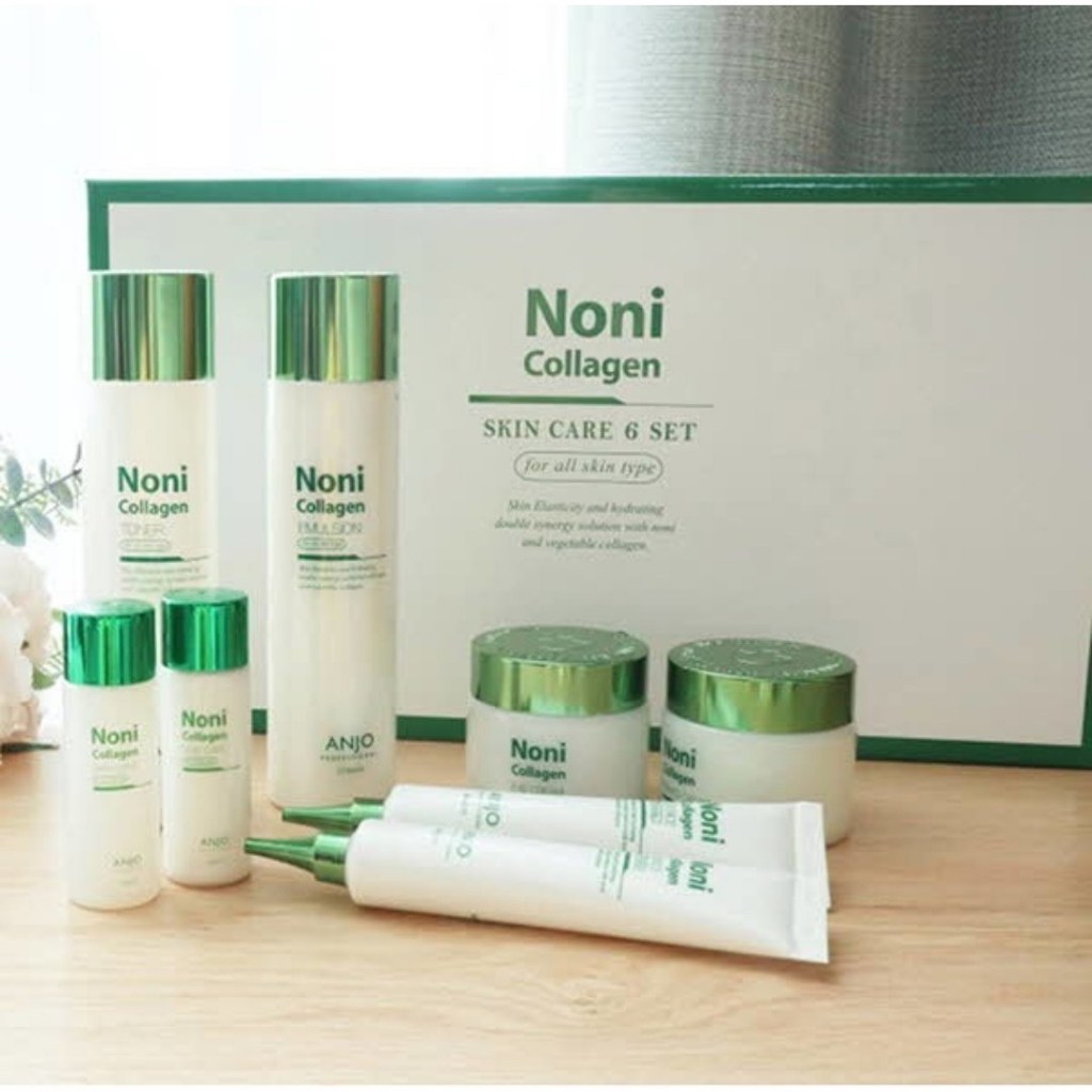 ANJO Noni Collagen Skin Care 6 Set kèm Bộ du lịch Dưỡng ẩm hàng ngày