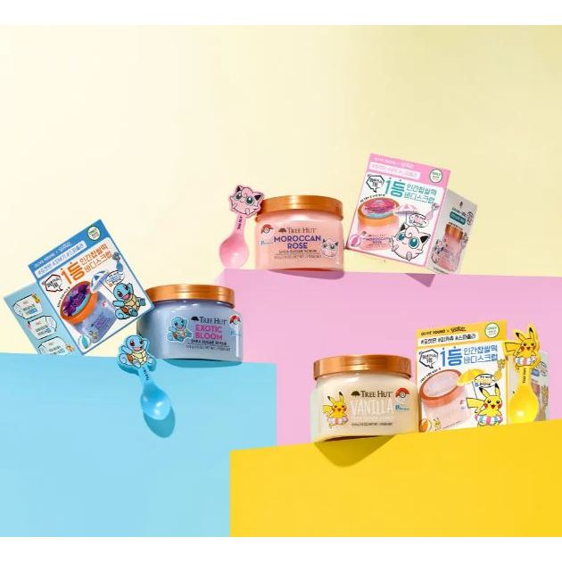 [TREEHUT] Treehut X Pokemon Shea Sugar Scrub 510g