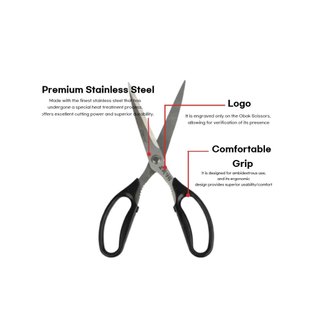 [OBOK SCISSORS] Kéo cắt thịt bằng thép không gỉ BBQ Hàn Quốc | Kéo nhà bếp hạng nặng cao cấp cho bụng lợn ”