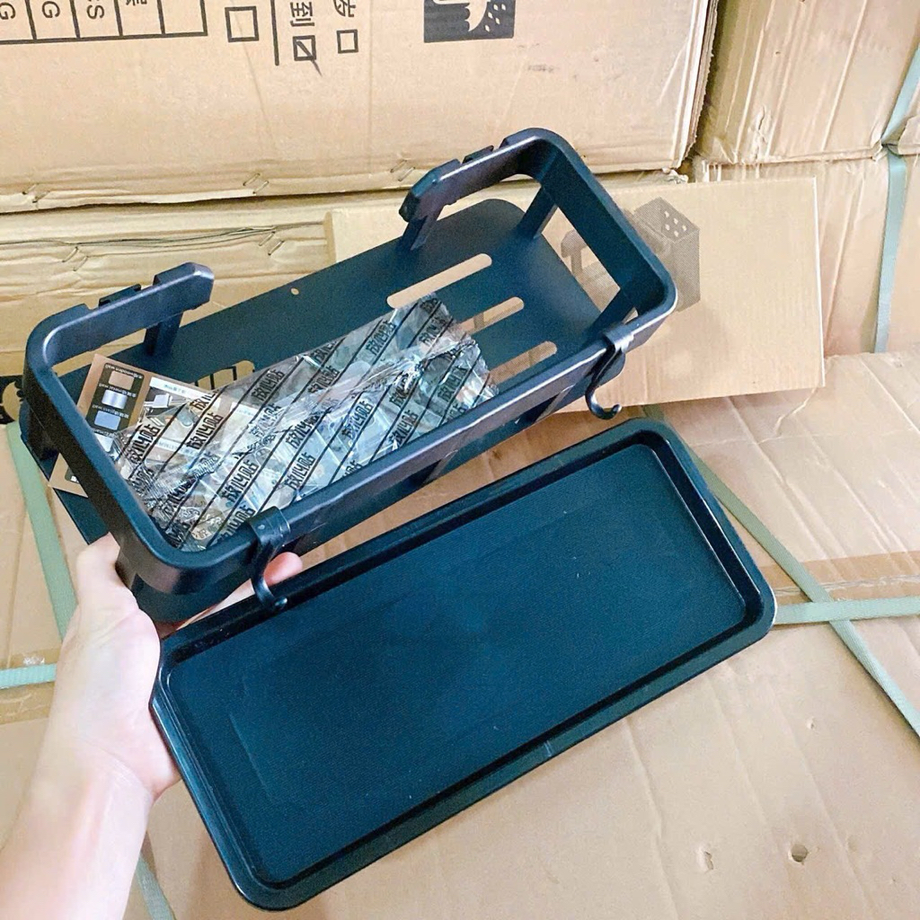 Kệ Để Đồ Nhà Bếp Inox Sơn Tĩnh Điện – Kệ Gác Bồn Rửa Bát Thông Minh Có Khay Hứng Nước