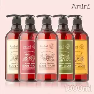 Sữa tắm rửa mặt Amini Floral Aroma 1000ml Hương hoa Sữa tắm rửa mặt hàng ngày