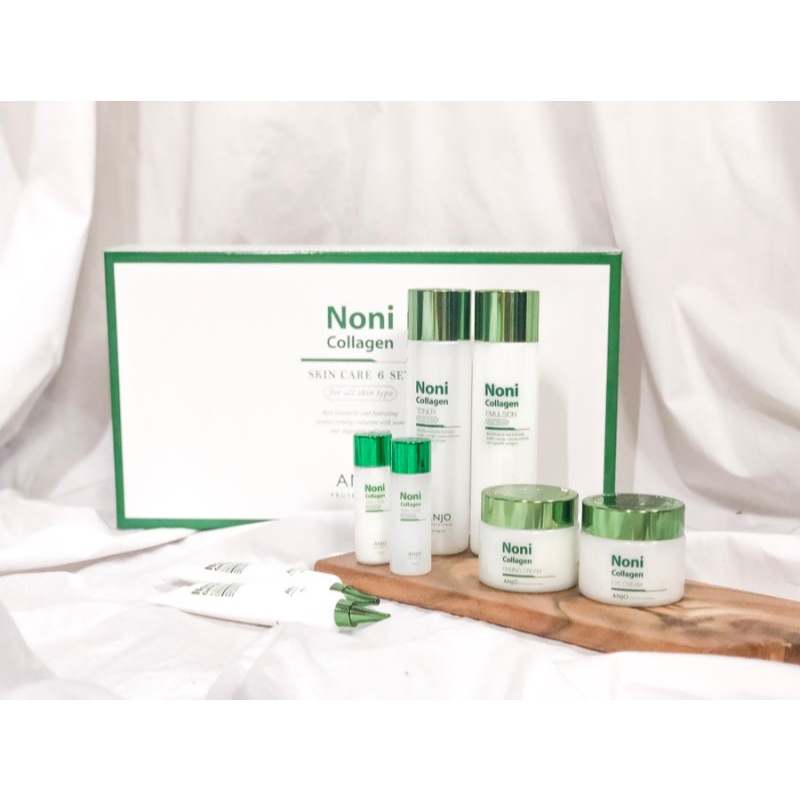 ANJO Noni Collagen Skin Care 6 Set kèm Bộ du lịch Dưỡng ẩm hàng ngày