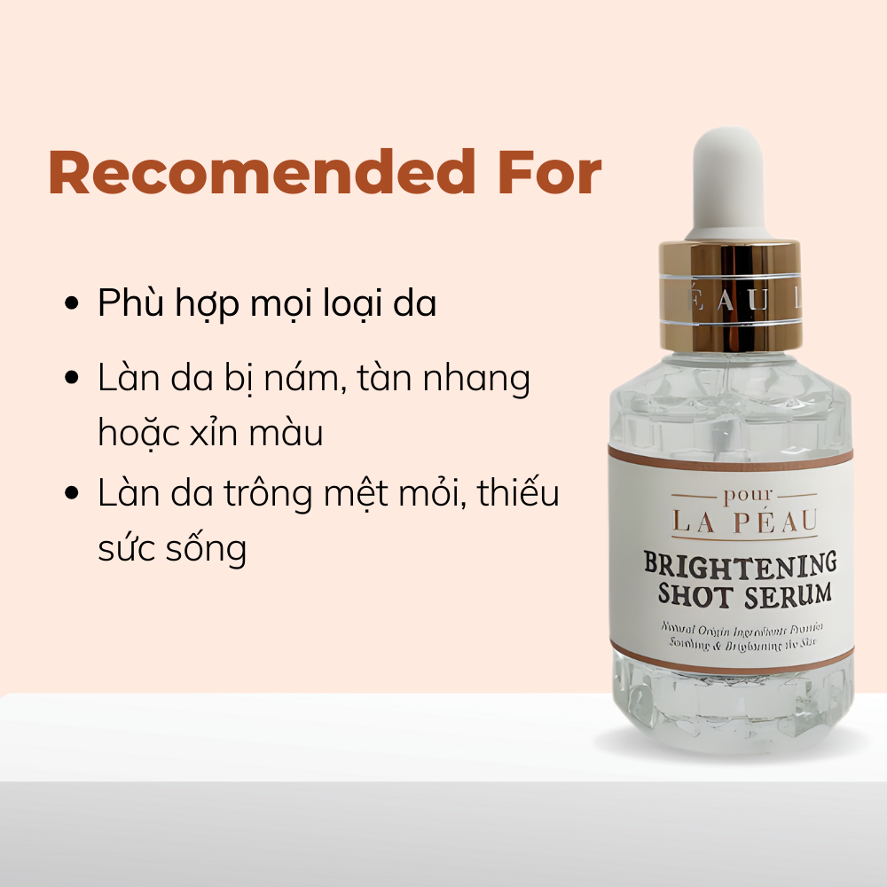 POUR LA PEAU Brightening Shot Serum 30ml – Làm sáng, đều màu, cấp ẩm
