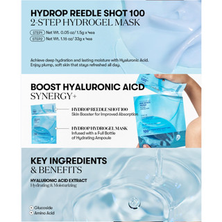 [VT] Color Reedle Shot 100 Mặt nạ Hydrogel 2 bước 1 miếng (Collagen / Vita / Hydro / Reti-A / ProCica)