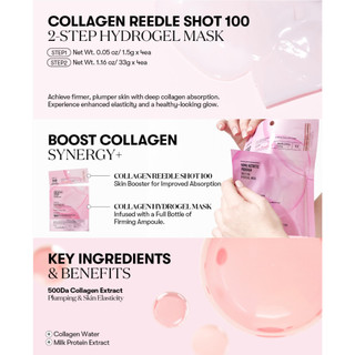 [VT] Color Reedle Shot 100 Mặt nạ Hydrogel 2 bước 1 miếng (Collagen / Vita / Hydro / Reti-A / ProCica)