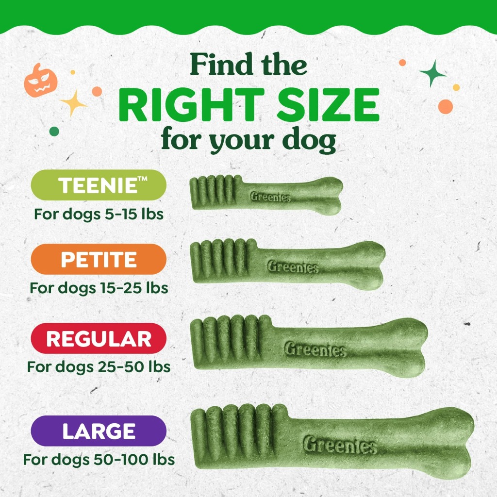 Greenies Original Teenie Nha khoa Điều trị cho chó 340g (43p) / Chó dính nha khoa / Thức ăn cho chó