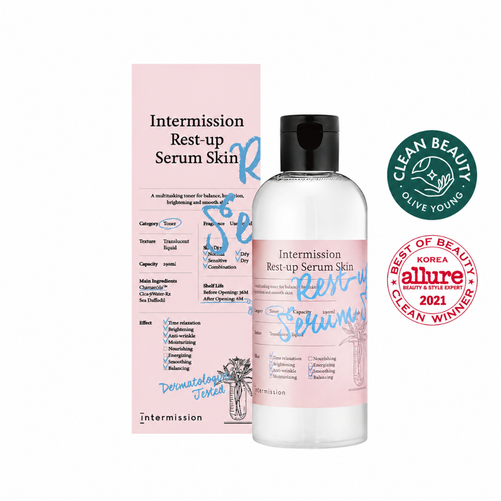 Intermission Rest-up Serum Toner 290ml | Nước Dưỡng Ẩm Làm Dịu Da | Serum Toner Hàn Quốc