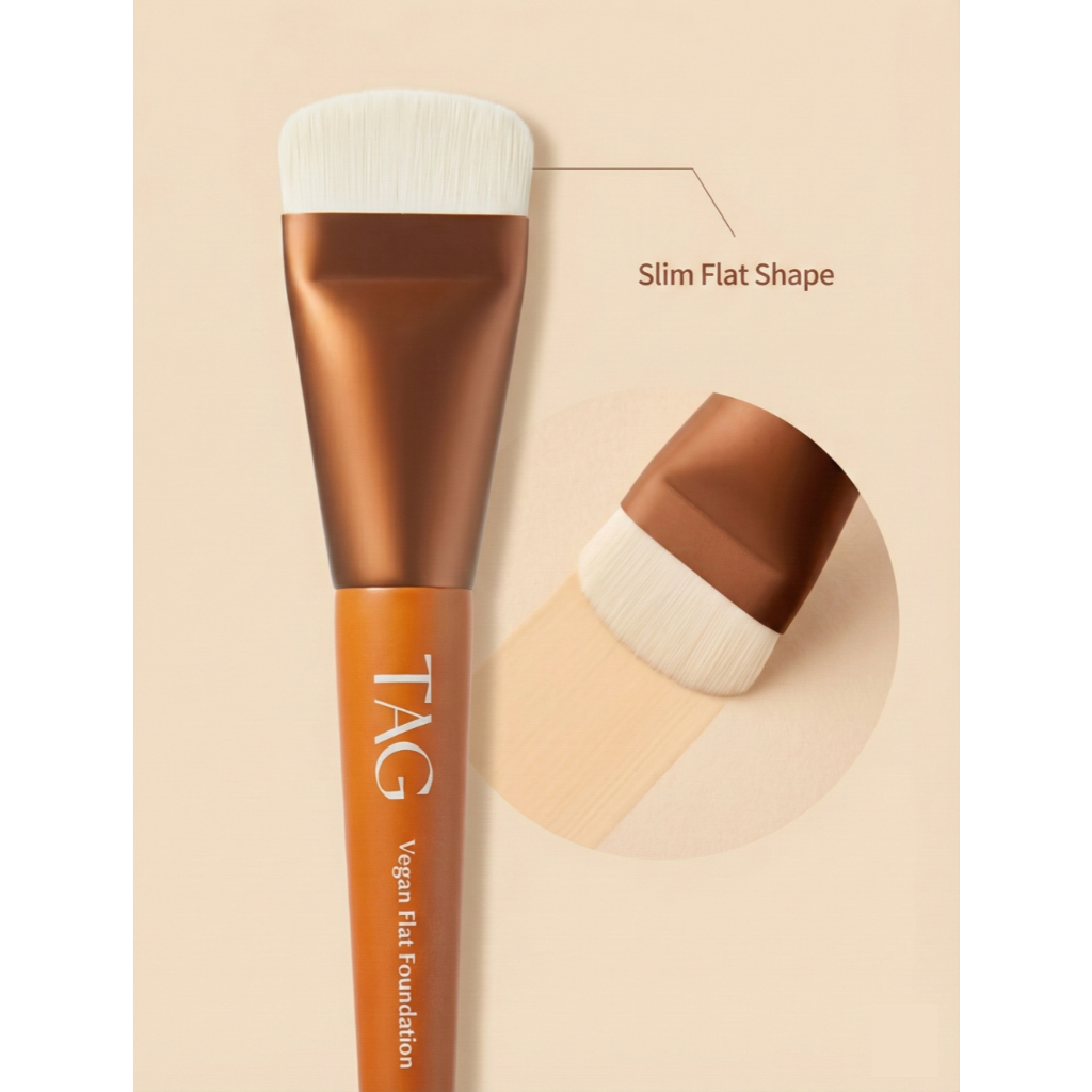 [TAG] Cọ nền phẳng thuần chay + Ultra-Thin Fit + (Hiệu ứng thìa)