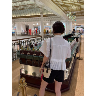 𝘿𝙐𝙉 𝙏𝙊𝙋 - Áo Sơ Mi Linen Dập Ly
