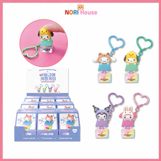 Nhân vật Sanrio LED Móc khóa Kuromi My Melody Cinnamoroll Hello Kitty Mini Keycap Light Móc khóa