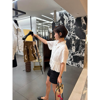 𝘿𝙐𝙉 𝙏𝙊𝙋 - Áo Sơ Mi Linen Dập Ly