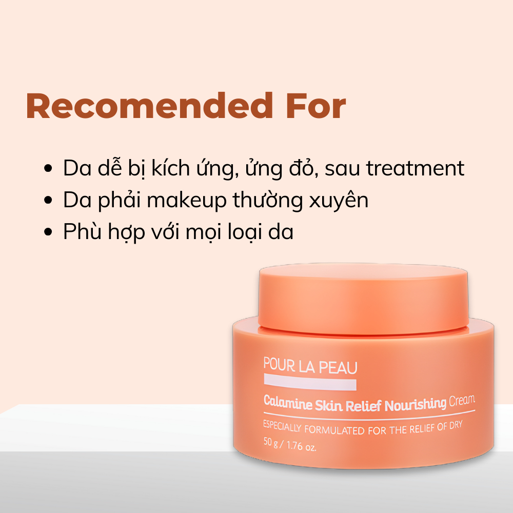 Kem dưỡng dịu nhẹ POUR LA PEAU Calamine Skin Relief Nourishing Cream 50g