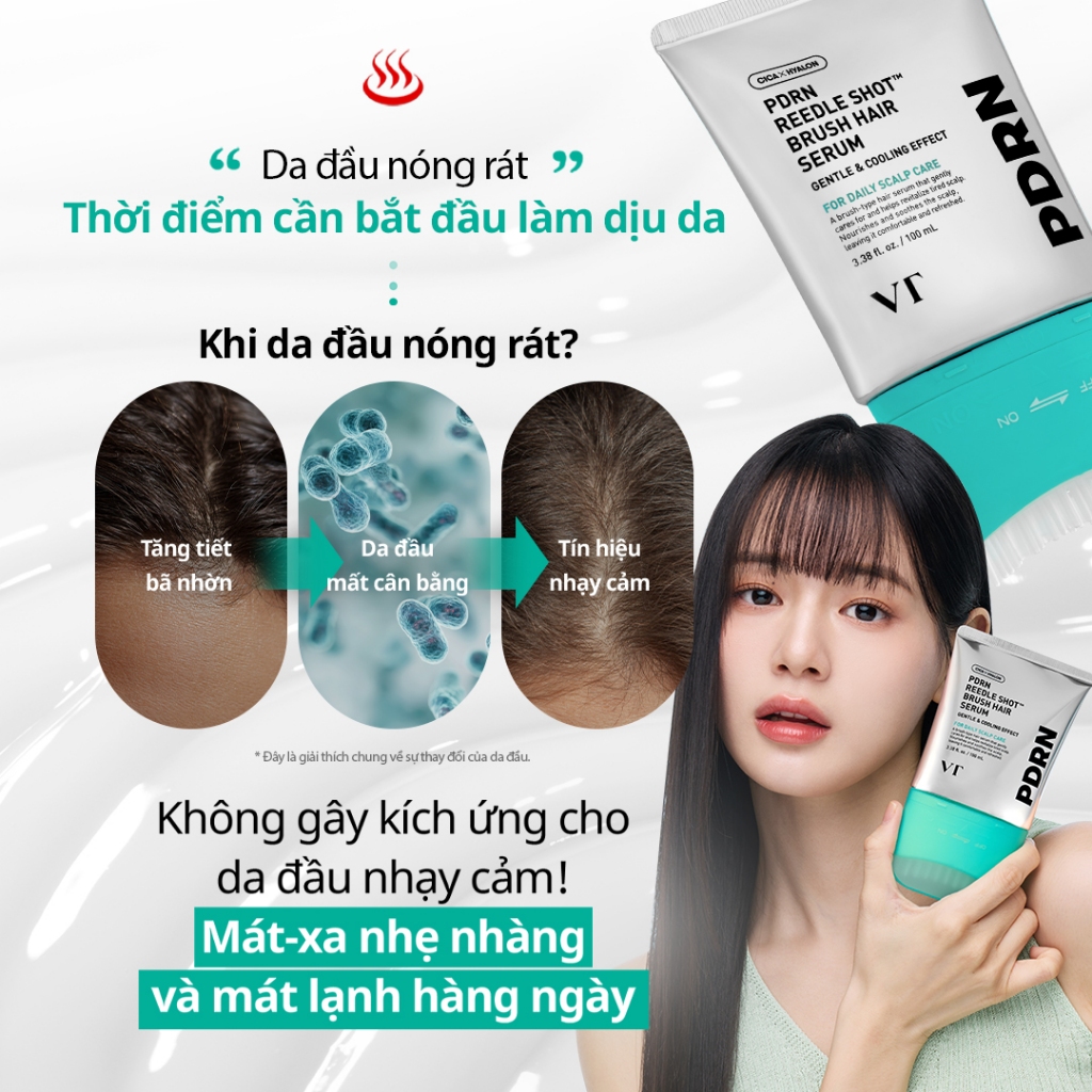 [VT] Serum Dưỡng Da Đầu PDRN Reedle Shot Brush 100ml | Làm Mát Da Đầu & Hỗ Trợ Giảm Rụng Tóc [Official Flagship]