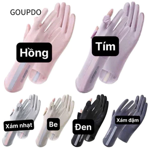 Găng tay chống nắng băng lụa cao cấp – chống tia UV, đeo mát tay cả ngày