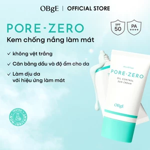 Kem chống nắng kiểm soát dầu Pore Zero 50ml | Không bóng dầu | Kem chống nắng không bã nhờn | Nhẹ và trong suốt | Hiệu quả làm se khít lỗ chân lông | Làm mát, làm dịu