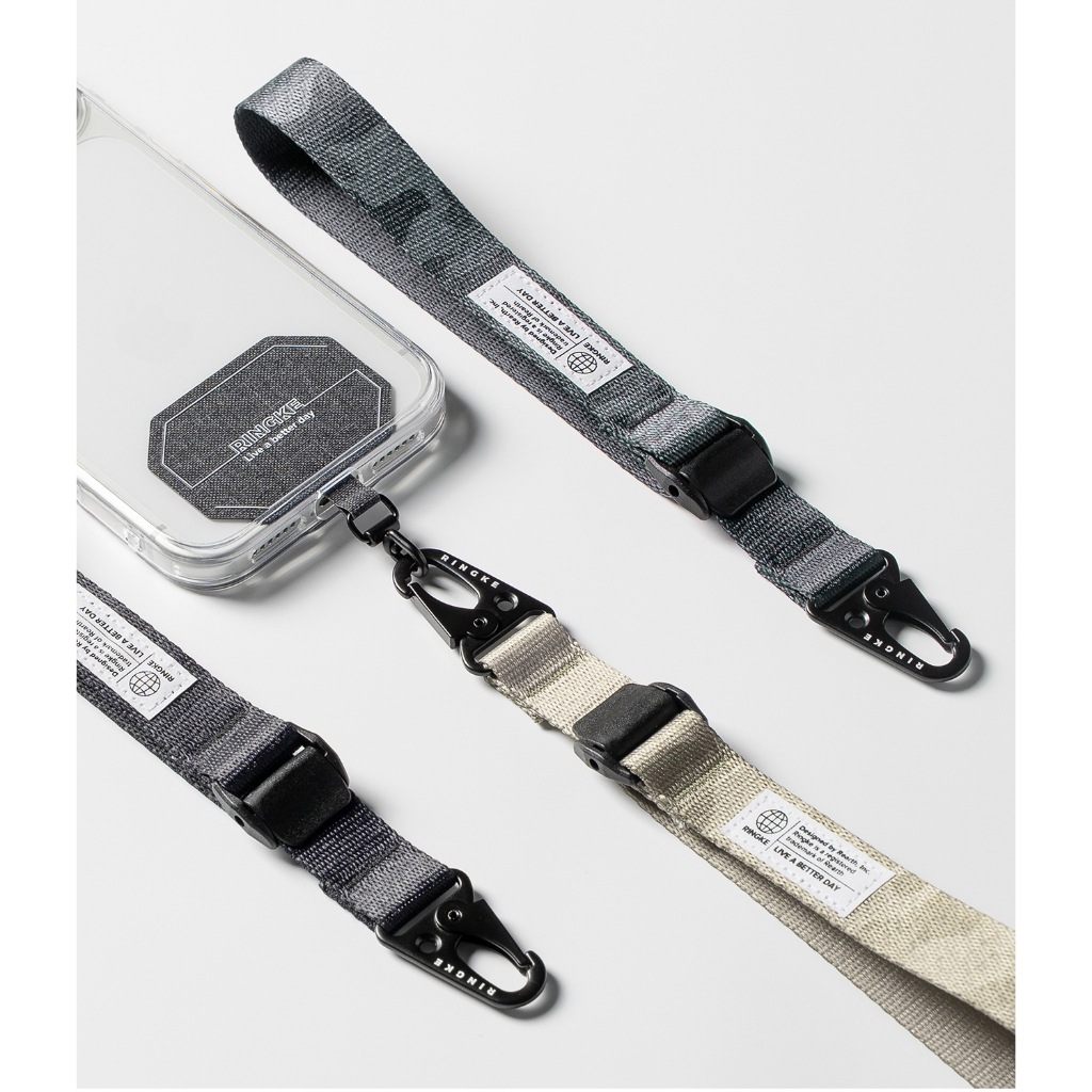 Dây Đeo Cổ Tay Điện Thoại Ringke Tactical Cam Buckle Hand Strap Kèm Miếng Thẻ Holder Link Chống Rơi Cao Cấp