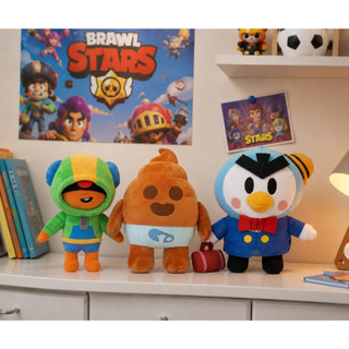 [Xác thực] Brawl Stars 25cm Spike Poop Leon Doll Đồ chơi sang trọng dễ thương Kích thước lớn