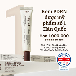 [Dr.Reju-All Official] PD3 Kem Dưỡng PDRN Phục Hồi & Tái Tạo Da 20ml / 5ml | Chống lão hóa, Da khô, Da nhạy cảm, 1.200ppm, Dược mỹ phẩm Hàn Quốc, Không gây mụn Panthenol, Niacinamide,Collagen