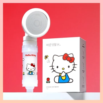 Bộ lọc vòi hoa sen Vitamin Sanrio + Bộ đầu vòi hoa sen | Bộ lọc vòi hoa sen Hàn Quốc | 6 Nước Hoa