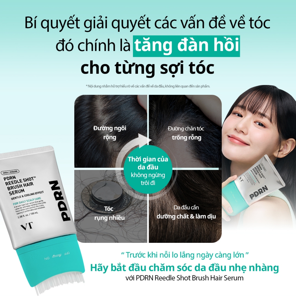 [VT] Serum Dưỡng Da Đầu PDRN Reedle Shot Brush 100ml | Làm Mát Da Đầu & Hỗ Trợ Giảm Rụng Tóc [Official Flagship]