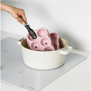 [K-Home Cafe] Máy làm bóng đá silicon tròn Jumbo (6 khoang) / Khay đá bóng cao Whisky / Khuôn đá hình cầu có phễu / Silicon cao cấp thực phẩm