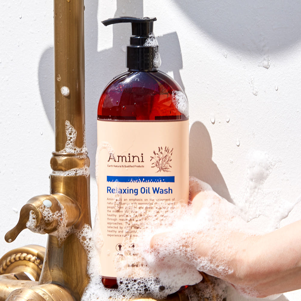 Amini Relaxing Spa Oil Wash 400ml Oil To Foam Sữa rửa mặt dưỡng ẩm hàng ngày
